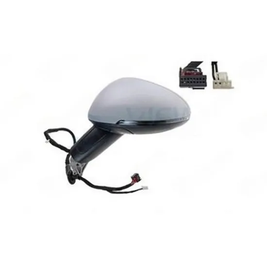 Oglinda PORSCHE MACAN 2018-> Oglinda exterioara (complet) electrica cu incalzire pentru vopsit cu rabatare electrica si memorie (cu semnal si lampa podea ) si Heliomata STANGA Perioada 2018 2019 2020 2021 2022 2023