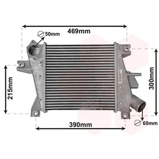 Intercooler NISSAN X-TRAIL T30 2001->2013 Radiator intercooler 2.2 DCI 2005->2007 305x295x62 Perioada 2005 2006 2007