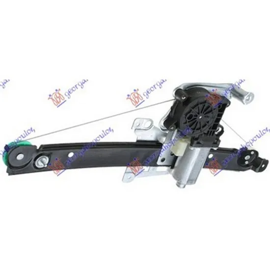 Macara Usa VOLVO V70 2 1999->2008 Macara usa spate electrica stanga, Perioada 2000 2001 2002 2003 2004 2005 2006 2007