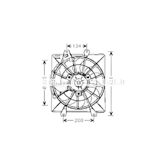 Ventilator motor TOYOTA AVENSIS T22 1997->2003 pentru 2.0 D , perioada 1997 1998