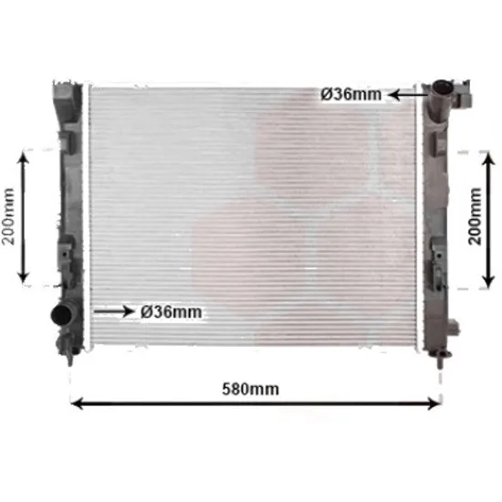 Radiator apa NISSAN MICRA 5 2016-> pentru 1.0 IG-T 100, perioada 2018 2019 2020 2021 2022 2023