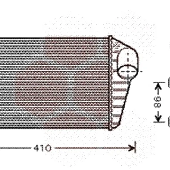 Intercooler FIAT STILO 2001->2010 1.9 JTD 85KW 115CP , pentru motor 192 A1.000, 937 A7.000 perioada 2001 2002,2003,2004,2005 2006