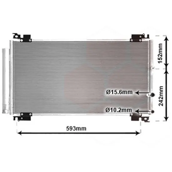Radiator aer conditionat VW GOLF 7 2012->2020 1.4 TSI 90KW 122CP , pentru motor CMBA, CXSA perioada 2012 2013,2014,2015,2016 2017