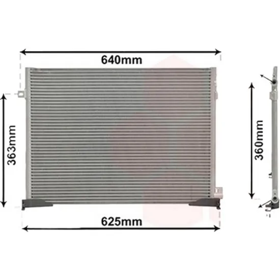 Radiator aer conditionat BMW 3 E46 1997->2005 pentru 325 i, 328i, perioada 2000 2001 2002 2003 2004 2005