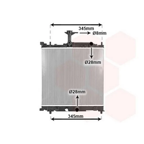 Radiator Motor SUZUKI BALENO 2016-> Radiator apa 1.0 benzina 404x373x16 Perioada 2016 2017 2018 2019 2020 2021 2022