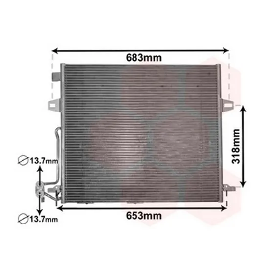 Radiator Aer Conditionat MERCEDES M-CLASS W164 2005->2011 Radiator aer conditionat (58.7x52.8x18) CV CV automata Perioada 2005 2006 2007 2008 2009 2010