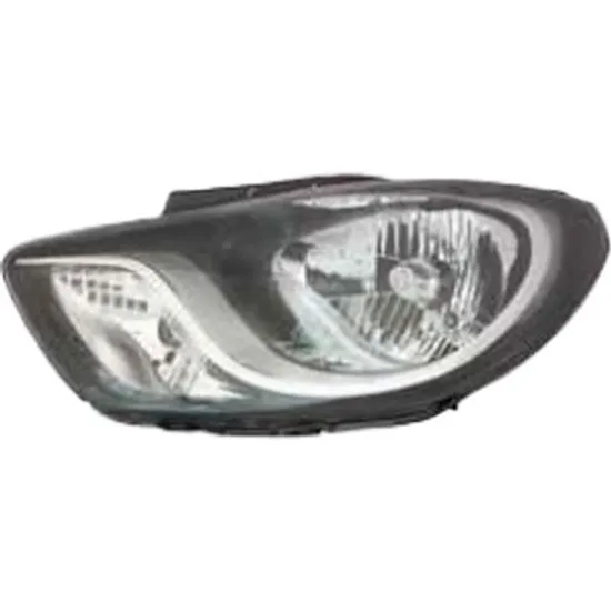Far stanga HYUNDAI i10 2007->2013 perioada 2011 2012 2013 cu motor reglaj, fumuriu, semnal transparent, cu reglaj electric, cu bec H4