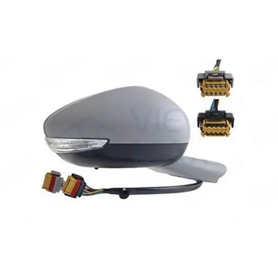 Oglinda PEUGEOT 508 1 2010->2018 Oglinda exterioara electrica cu incalzire cu rabatare electrica pentru vopsit (cu semnal LED si lampa podea si senzor) 10H/10P+10H2P DREAPTA Perioada 2015 2016 2017 2018