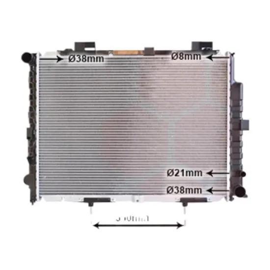 Radiator apa MERCEDES E-CLASS W210 1995->2002 pentru E 300, E 300 D, perioada 1995 1996 1997