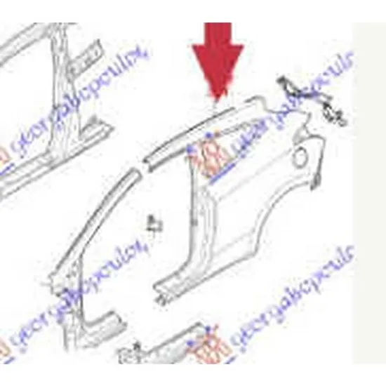 Aripa Spate HYUNDAI i30 2012->2017 Aripa spate 3 usi original dreapta 3 usi 2012->2014 Perioada 2012 2013 2014 2015 2016 2017