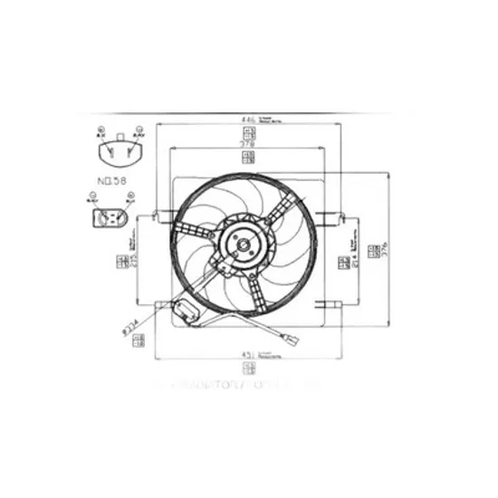 Ventilator Motor FORD KA 1996->2008 Electroventilator radiator complet (benzina)cu aer conditionat, Perioada 1996 1997 1998 1999 2000 2001 2002 2003 2004 2005 2006 2007 2008