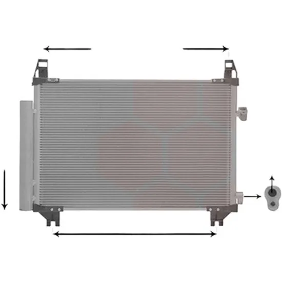 Radiator aer conditionat VOLVO S40 2 2004->2012 pentru 1.8, 1.8 16V, perioada 2004 2005 2006 2007 2008 2009 2010