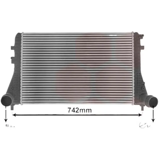 Intercooler AUDI A3 8P1 2003->2012 S3 quattro 195KW 265CP , pentru motor BHZ, CDLA perioada 2006 2007,2008,2009,2010,2011 2012