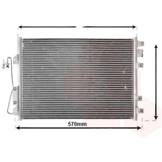 Radiator aer conditionat MERCEDES A-CLASS W168 1997->2004 pentru A 190, A 190 Classic , perioada 1999 2000 2001 2002 2003 2004