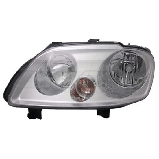 Faruri VW CADDY 3 2004->2015 Far stanga H7/H7, cu regl electric, cu motor, cromat Perioada 2004 2005 2006 2007 2008 2009 2010 2011 2012 2013 2014