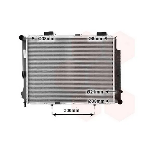 Radiator Motor MERCEDES E-CLASS W210 1995->2002 Radiator 2.4-3.2BZ-2.0-2. 5 usi +/-A/C 64x49 BEHR Perioada 1995 1996 1997 1998 1999 2000 2001 2002