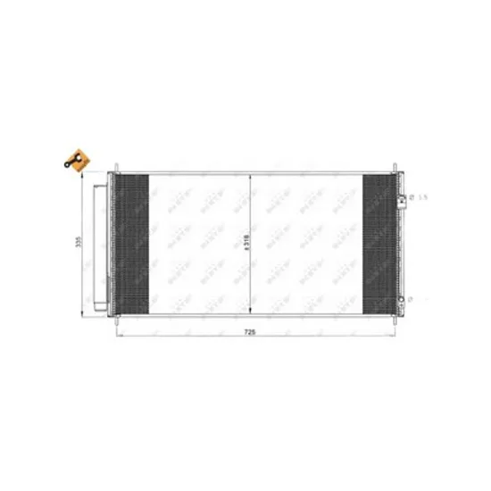 Radiator Aer Conditionat HONDA CR-Z 2010-> Radiator aer conditionat 1.3 - 1.5i HYBRID (76,5x31,7x16 Perioada 2011 2012 2013 2014 2015 2016 2017