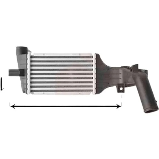 Intercooler OPEL ASTRA G 1998->2009 pentru 1.7 DTI 16V , perioada 2000 2001 2002 2003 2004 2005