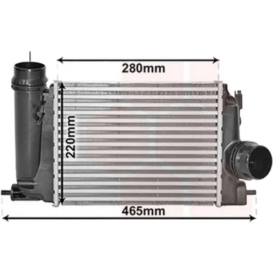 Intercooler RENAULT GRAND SCENIC 4 2016->, SCENIC 4 2016->, MEGANE GRAND COUPE 4 2016->, TALISMAN 2015->, MEGANE 3 2015->, KADJAR 2015-> pentru 1.5 dCi 110, perioada 2015 2016 2017 2018 2019 2020 2021
