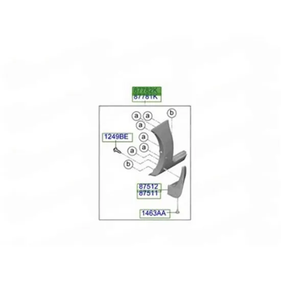 Bandou aripa fata HYUNDAI STARIA 2025-> Bandou overfender Aripa fata plastic (O) DREAPTA Perioada 2025