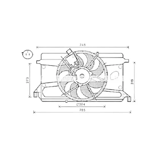 Ventilator motor FORD FOCUS 2 2004->2013 pentru 1.6 Ti, perioada 2004 2005 2006 2007 2008 2009 2010 2011 2012