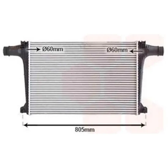 Intercooler AUDI Q8 2018-> 50 TDI Mild Hybrid quattro 210KW 286CP , pentru motor DHXA, DPXA perioada 2018 2019,2020,2021,2022 2023