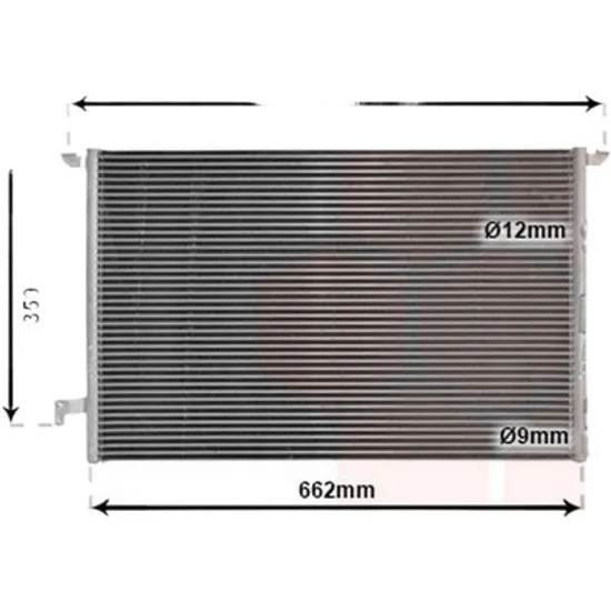 Radiator aer conditionat RENAULT CLIO 2 1998->2012 pentru 1.5 dCi, perioada 2001 2002 2003 2004 2005 2006 2007 2008 2009