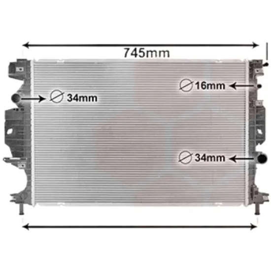 Radiator apa FORD MONDEO 5 2014-> 1.5 EcoBoost 121KW 165CP , pentru motor UNCN perioada 2018 2019,2020,2021,2022 2023