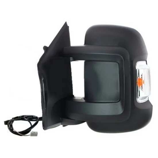 Oglinda PEUGEOT BOXER 2006-> Oglinda exterioara electrica cu incalzire scurta (cu semnal si cu senzor) cu lampa pozitie (16W) stanga Perioada 2006 2007 2008 2009 2010 2011 2012 2013 2014 2015 2016 2017 2018 2019 2020