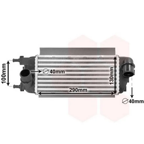 Intercooler FIAT PANDA 312 2012-> Radiator intercooler 1,3 JTDM - JTD (29x13x6,5) Perioada 2012 2013 2014 2015 2016 2017 2018