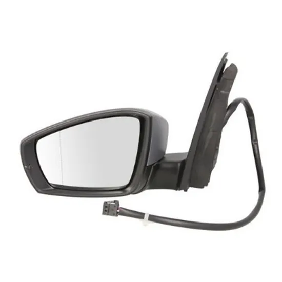 Oglinda VW POLO 6R1 2009->2020 Oglinda exterioara electrica cu incalzire cu rabatare electrica pentru vopsit (cu semnal) (mufa dreapta) STANGA Perioada 2009 2010 2011 2012 2013 2014