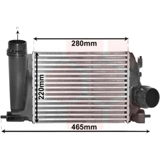 Intercooler RENAULT KADJAR 2015-> pentru 1.6 TCe 165, perioada 2016 2017 2018 2019 2020 2021