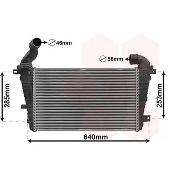 Intercooler OPEL ASTRA H 2004->2014 Radiator intercooler 1,3 - 1,9 CDTi 52x32x27 Perioada 2004 2005 2006 2007 2008 2009
