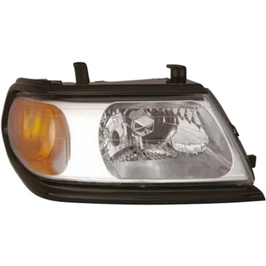 Far dreapta MITSUBISHI PAJERO SPORT 1 1996->2012 perioada 1998 1999 2000 de la an de fabricatie 06/2004, fara motor reglaj, semnal galben, cu reglaj electric, cu bec H4
