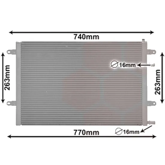 Radiator apa AUDI A6 C6 2004->2011 3.0 TFSI quattro 213KW 290CP , pentru motor CAJA perioada 2008 2009,2010 2011