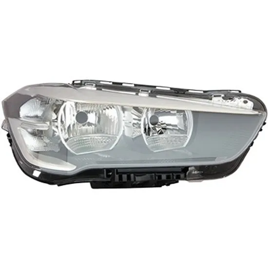 Far dreapta BMW X1 F48 2014-> perioada 2015 2016 2017 2018 2019 2020 cu motor reglaj, semnal transparent, cu reglaj electric, cu bec H7/H7