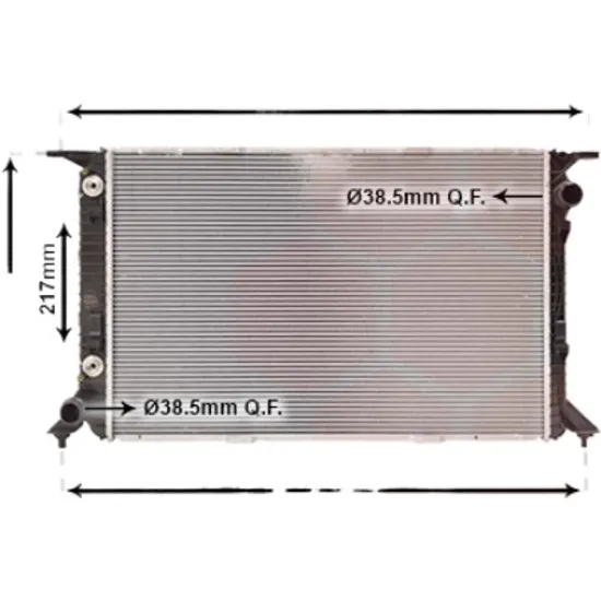 Radiator apa AUDI A5 Cabriolet 8F7 2009->2017 RS5 quattro 331KW 450CP , pentru motor CFSA perioada 2012 2013,2014 2015