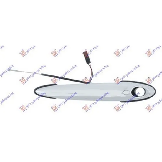 Maner Usa MINI MINI COOPER R50, R53 2001->2006 Maner usa fata exterior cromat (deschidere fara cheie) stanga Perioada 2001 2002 2003 2004 2005 2006