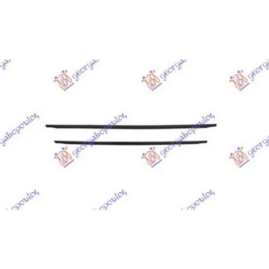 Bandou Grila PEUGEOT 2008 1 2015->2020 Ornament grila fata neagra SET 2buc Perioada 2014 2015 2016 2017 2018 2019 2020