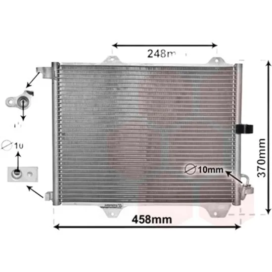 Radiator aer conditionat ALFA ROMEO 156 1997->2005 2.4 JTD 100KW 136CP , pentru motor AR 32501 perioada 1997 1998,1999,2000,2001,2002 2003