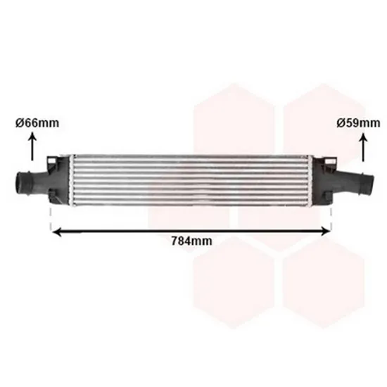 Intercooler AUDI A4 B9 2015-> Radiator intercooler 2.0 TFSi benzina (665x142x62) Perioada 2015 2016 2017 2018 2019