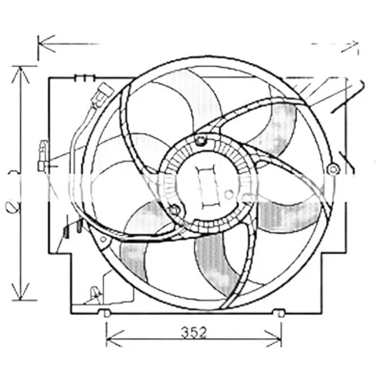 Ventilator motor BMW X1 E84 2009->2015 pentru xDrive 23 d, perioada 2009 2010 2011 2012 2013 2014 2015