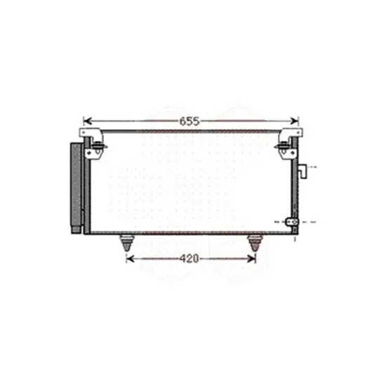 Radiator aer conditionat AUDI A3 8VS; 8VM SEDAN 2013->2020, A3 8V1; 8VK 2012->2017, TT Roadster 2014->, A3 Sportback 8VA; 8VF 2012->2020 pentru 2.0 TFSI, perioada 2014 2015 2016 2017 2018 2019 2020