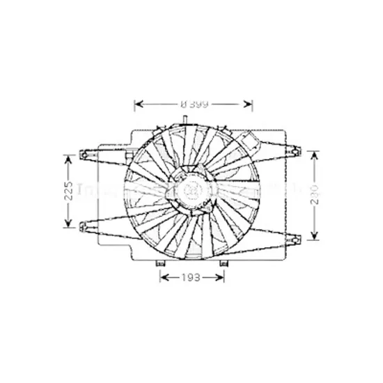 Ventilator motor ALFA ROMEO 147 2000->2010 1.6 LPG 88KW 120CP , pentru motor AR 32104 perioada 2001 2002 2003 2004 2005 2006 2007 2008 2009