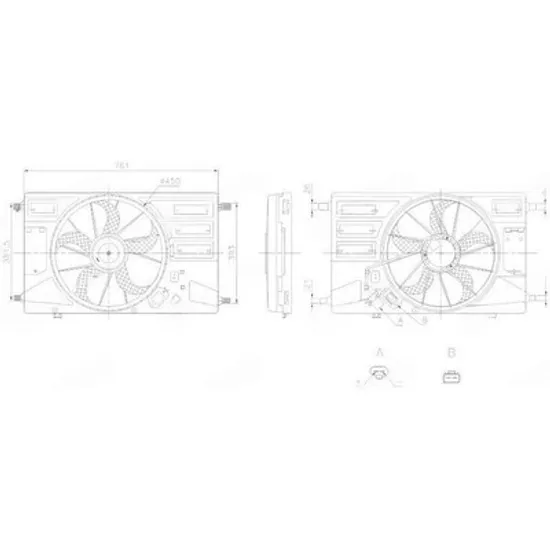 Ventilator Motor FORD TRANSIT CUSTOM 2012-> Ventilator 2.0-2.2 diesel Perioada 2018 2019 2020 2021 2022 2023