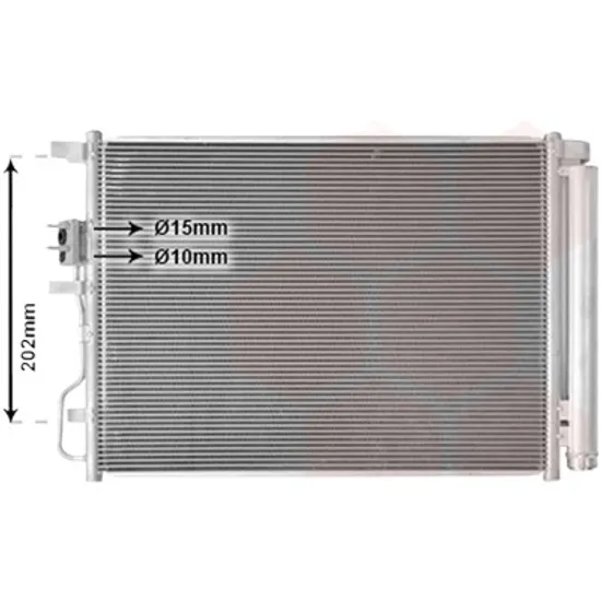Radiator aer conditionat DACIA LOGAN MCV 1 2007->2013 1.5 dCi 65KW 88CP , pentru motor K9K 892 perioada 2010 2011,2012,2013,2014 2015
