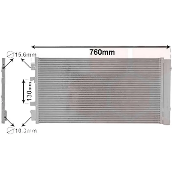 Radiator aer conditionat AUDI Q8 2018-> 60 TFSI e quattro 340KW 462CP , pentru motor perioada 2020 2021,2022,2023,2024 2025