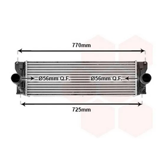 Intercooler MERCEDES SPRINTER 906 2006->2017 Radiator intercooler 2,1 - 3,0 CDi (64x202x64) Perioada 2006 2007 2008 2009 2010 2011 2012 2013