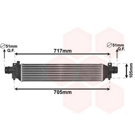 Intercooler CHEVROLET TRAX 2012-> Radiator intercooler 1.4i 16V turbo A14/B14NET Perioada 2012 2013 2014 2015 2016 2017