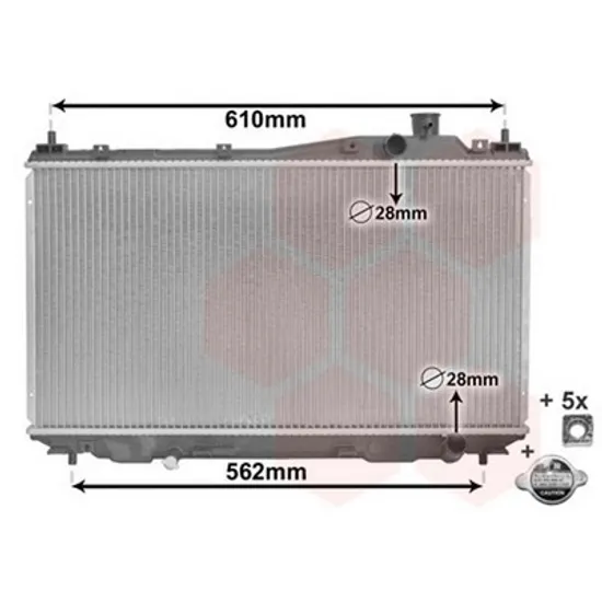 Radiator Motor HONDA CIVIC 7 2000->2005 Radiator apa pentru 1.4 - 1.6 benzina (35x65,8) CV manual Perioada 1999 2000 2001 2002 2003 2004 2005 2006